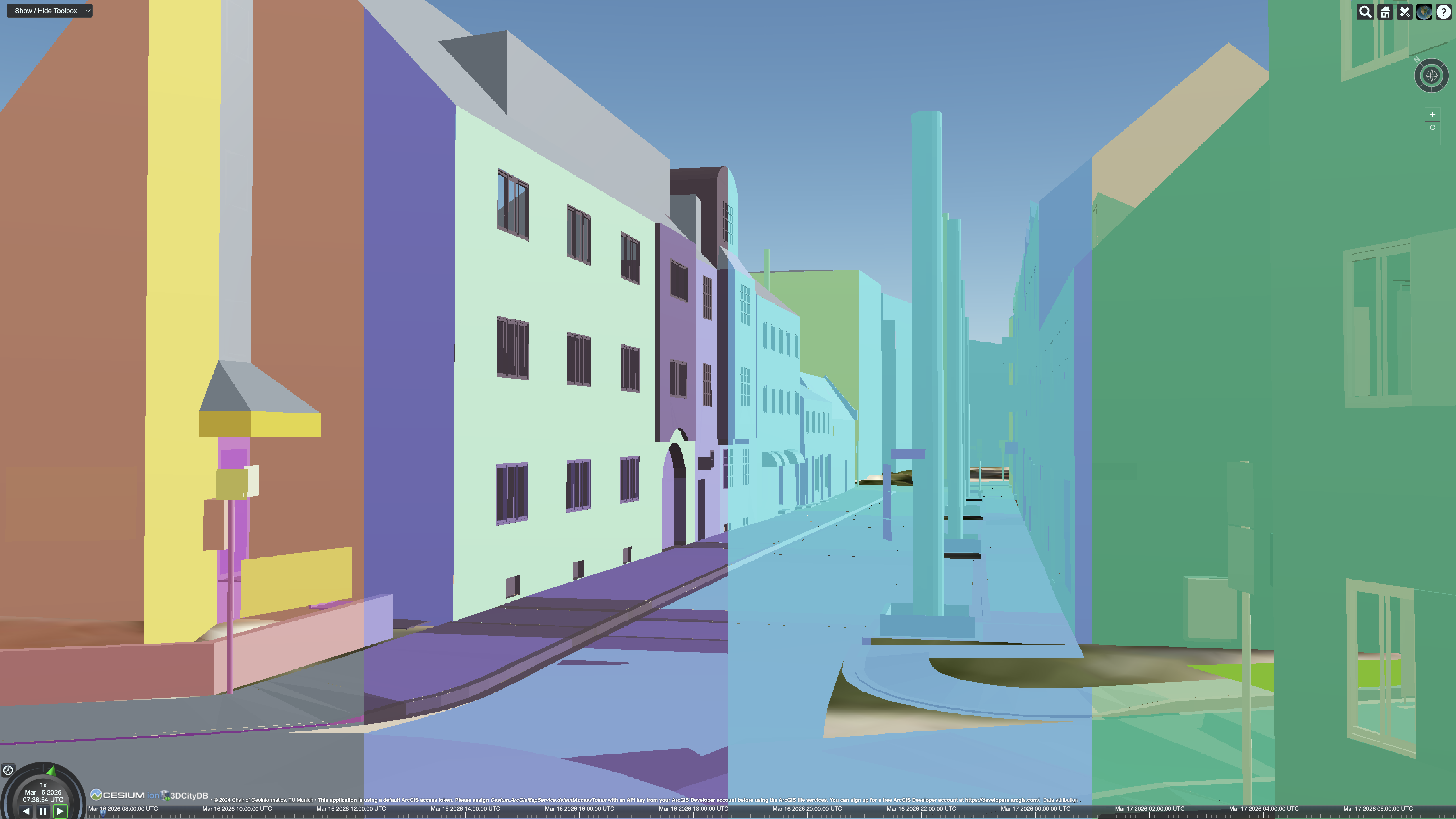 Ingolstadt inner city model with point clouds
